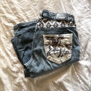 Ranch Dress’n Wild West Trouser Jeans, size 0